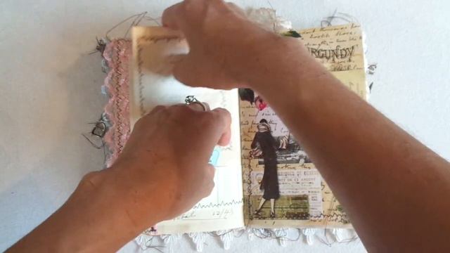 Vintage French Journal - DTP for Lavender Blu (sold)