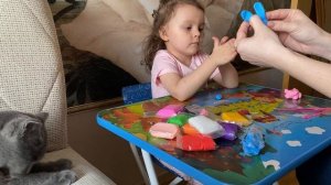 ЛЕПИМ ФИГУРКИ ИЗ ПЛАСТИЛИНА // Ребёнок 4 года