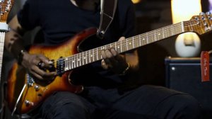 Harley Benton Fusion III HSH Roasted - Guitar Demo (no talking)