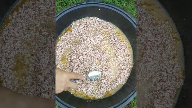 Узбекский плов на костре из риса девзира смотреть онлайн