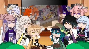Genshin impact react to f!y/n as kiana kaslana/gacha club/come back!!/by maya?