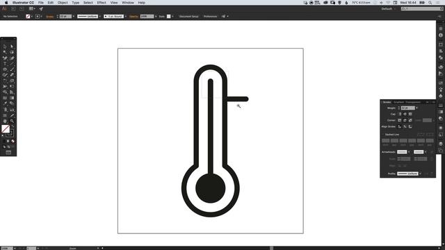 Design a Thermometer Icon Illustrator Tutorial смотреть онлайн