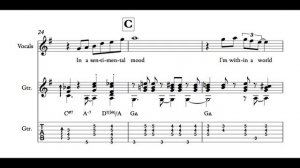Ella Fitzgerald & Barney Kessel - In a Sentimental Mood (Transcription)