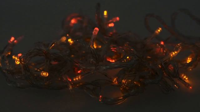 Гирлянда электрическая для помещений 100 LED цветное свечение 8 режимов белый провод смотреть онлайн