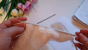 Кофточка для новорожденной малышки.Ч.1.