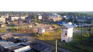 п.Чикшино Коми с высоты птичьего полета 2017