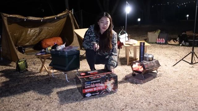 [147캠핑] 부쉬크래프트?! 일단 불 부터 붙여보자｜일요일 저녁 6시 퇴실 깨끗한 신생 캠핑장｜구독자 이벤트 참여 하세요｜통 삼겹살｜홍성 이과두주｜연어 스노우보드