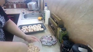 Шампиньоны запеченные в духовке с беконом и сыром)) Вкусные грибочки))