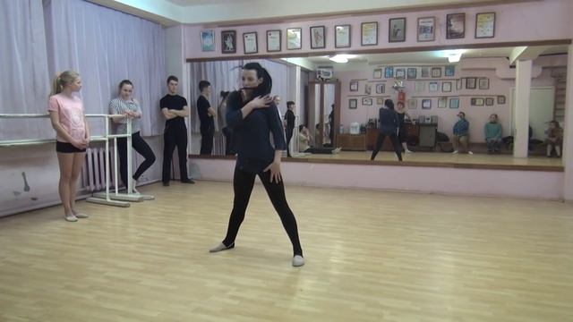 17 01 16 Tver Youth Ballet Академия СК Балета. Урок Jazz Modern Педагог Панишева Наталья смотреть онлайн