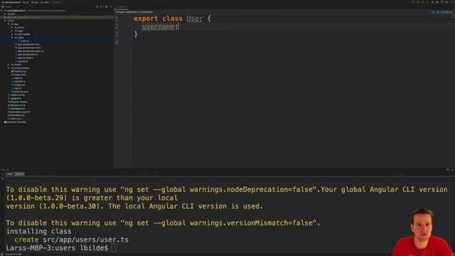Adding a user model and a local userslist смотреть онлайн