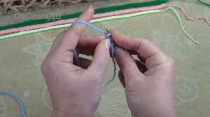 Полый шнур I-cord из трех петель спицами. Вяжем с Оксаной Валерьевной.