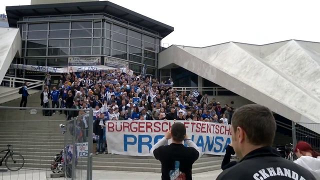Berliner Hansafans am Fernsehturm für Pro Hansa ! смотреть онлайн