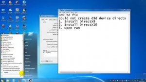 Could not create d3d device directx error is d3derr_invalidcall fixed