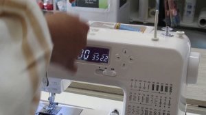 Part one of instruction on using the Janome Dc2150 computerised sewing machinedc2150 .