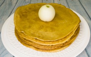 Таких блинов Вы еще не пробовали! Луковые блинчики с курицей!
