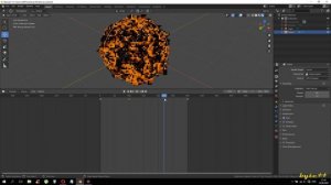 АНИМАЦИЯ в Blender. Анимация свойств и значений моделей. ЗАСТЫВАЮЩАЯ ЛАВА. Урок 3