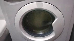 Процесс финального отжима в стиральной машине INDESIT MSD 615. Хлопок 45' 40° 1000об./мин..