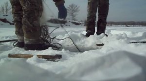 Ловля ленка сетью(часть 2) 09.02.2017