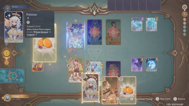 Genshin Impact : Genius Invokation TCG All Cats Tail High Level Player Defeated