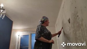 Меловая шпаклёвка на стенах, привет из 80