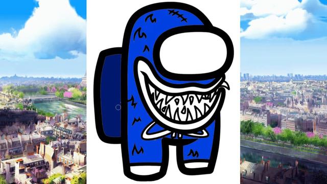 How to Draw and Color Scary Among Us Huggy Wuggy смотреть онлайн