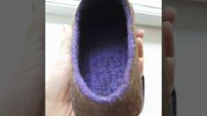 Валяные тапочки ручной работы. ЛилиФелт