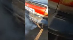 Mazda 626 1.8 холодный запуск дымит
