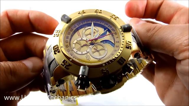 Invicta Watch Subaqua Noma III 1570 Gold Tone w/ Titanium Links смотреть онлайн
