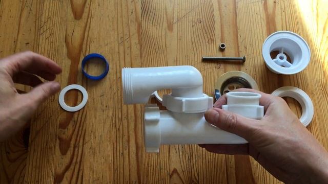 Сборка сифона А-8258 для душевого поддона смотреть онлайн