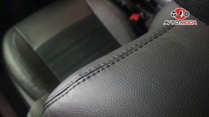 Чехлы Brothers Tuning для Subaru Forester 4 SJ, алькантара, чёрная строчка