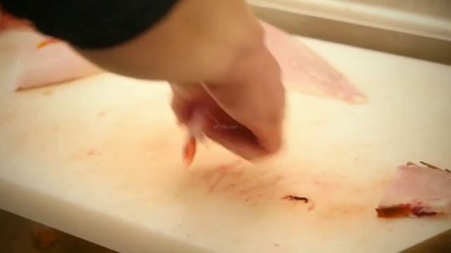 Красный Окунь Сашими - Японская Уличная Еда
