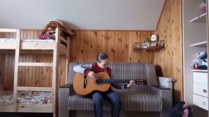 Как научиться играть на гитаре песню стук Виктора Цоя (группы КИНО)
