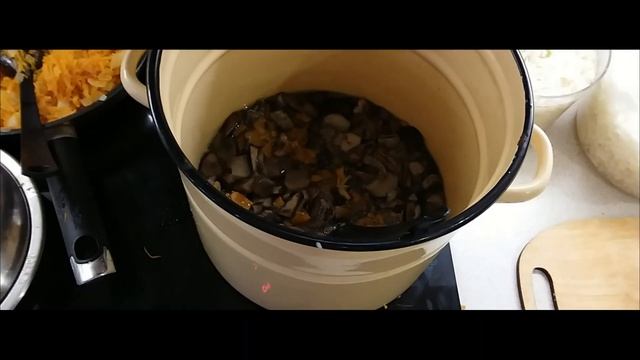 ???ГРИБНАЯ СОЛЯНКА на зиму  из свежих грибов с капустой.Отличная  заготовка и вкуснейшее сочетание.