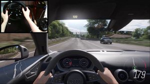 Forza Horizon 4 - Audi TTS | Геймплей от первого лица на руле Logitech G920 |