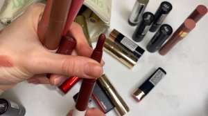 Расхламление помад и блесков для губ - Часть 2 | 43 помады в стиках | Свотчи