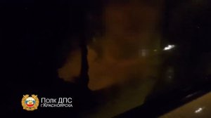 В Красноярске пьяная авто-леди закрылась в машине и разделась перед сотрудниками ДПС