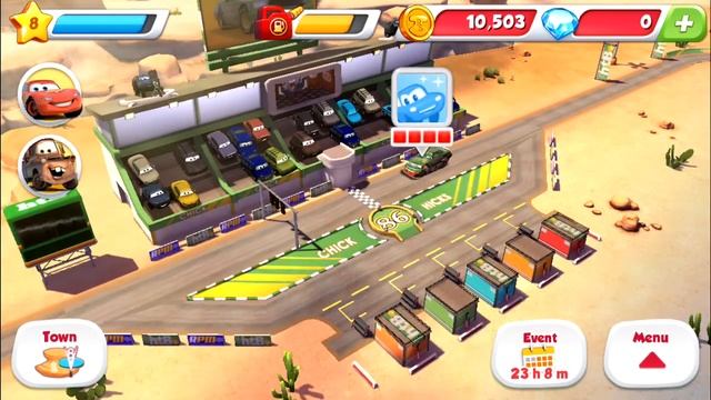 Disney Pixar Cars Fast as Lightning - Chick Hicks VS Wingo смотреть онлайн