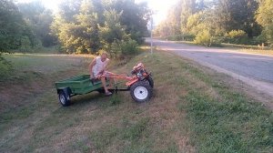 Испытание мотоблоков Кентавр 1081Д и 2090Б на крутой подъём и скорость.