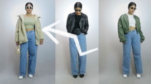 HOW TO STYLE OVERSIZED JEANS, BAGGY JEANS