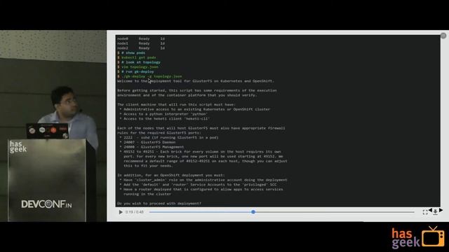 Persistent Storage for Containers using Gluster: Raghavendra Talur смотреть онлайн
