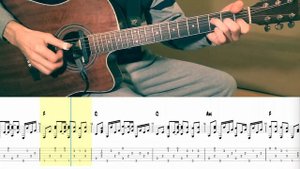 U2 - One (preview). Fingerstyle. How To Play On Guitar (notes+TAB).