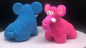Hey Clay - nuova serie 🤩 gli animali della Savana! 🦁 🦒 🦛 🦏 🦩 🐘 #9 di 9