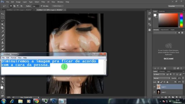 Facial fake photoshop Cc - Parte 1 смотреть онлайн