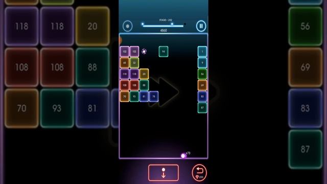 Bricks Breaker Quest - 202 level cleared, 3 stars смотреть онлайн