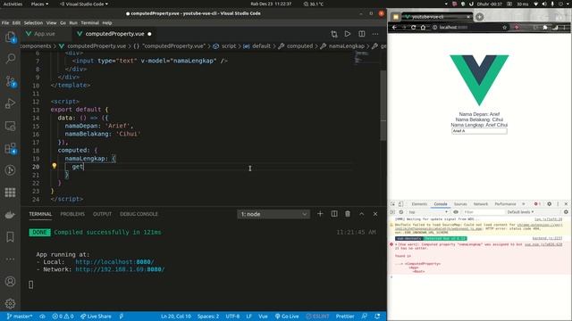 Tutorial Vue - Computed Property - Bahasa Indonesia