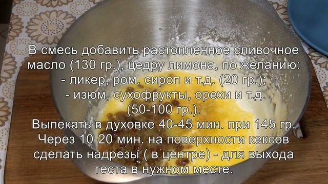 Рецепт вкусных кексов в формочках/Кексы простые и вкусные
