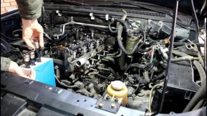Как снять ГБЦ двигателя 4M41 на Mitsubishi Pajero 2008 Мицубиси Паджеро 3,2 литра 2часть