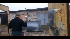 DeVILBISS DV1, пробуем красить.