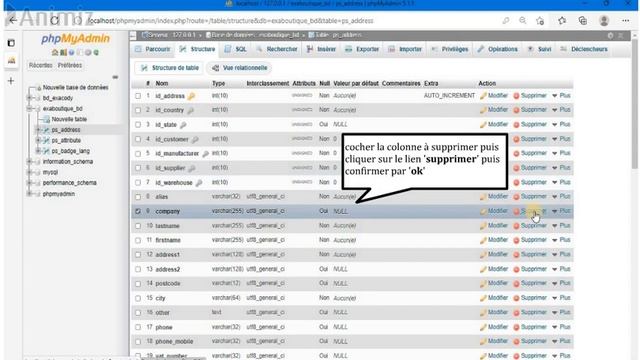 #supprimer #une #colonne | #remove #drop #delete #column #from #database table | #mysql #phpmyadmi смотреть онлайн