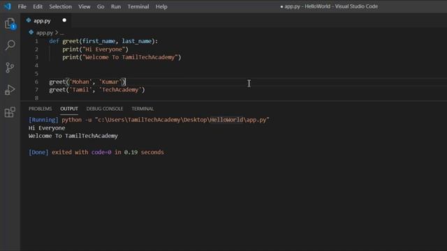 Arguments | Python Tutorial - Python for Beginners [Full Course] in Tamil
